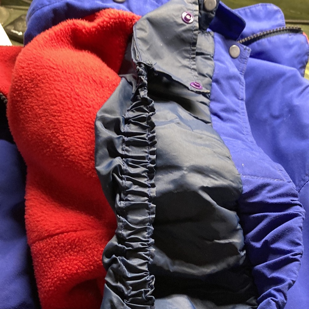 Patagonia Shelled Synchilla Ski Jacket Purple Red Womens Small Vintage - Picture 14 of 16